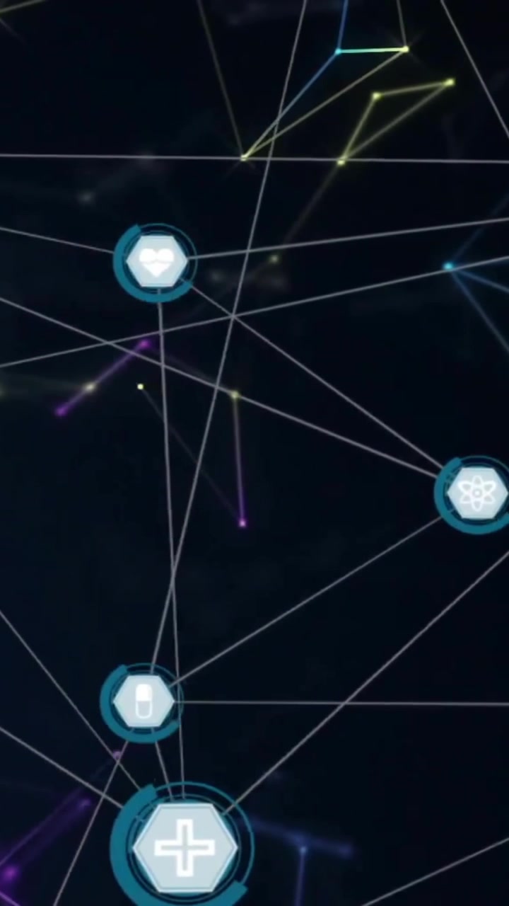 Animación de red de conexiones sobre el globo