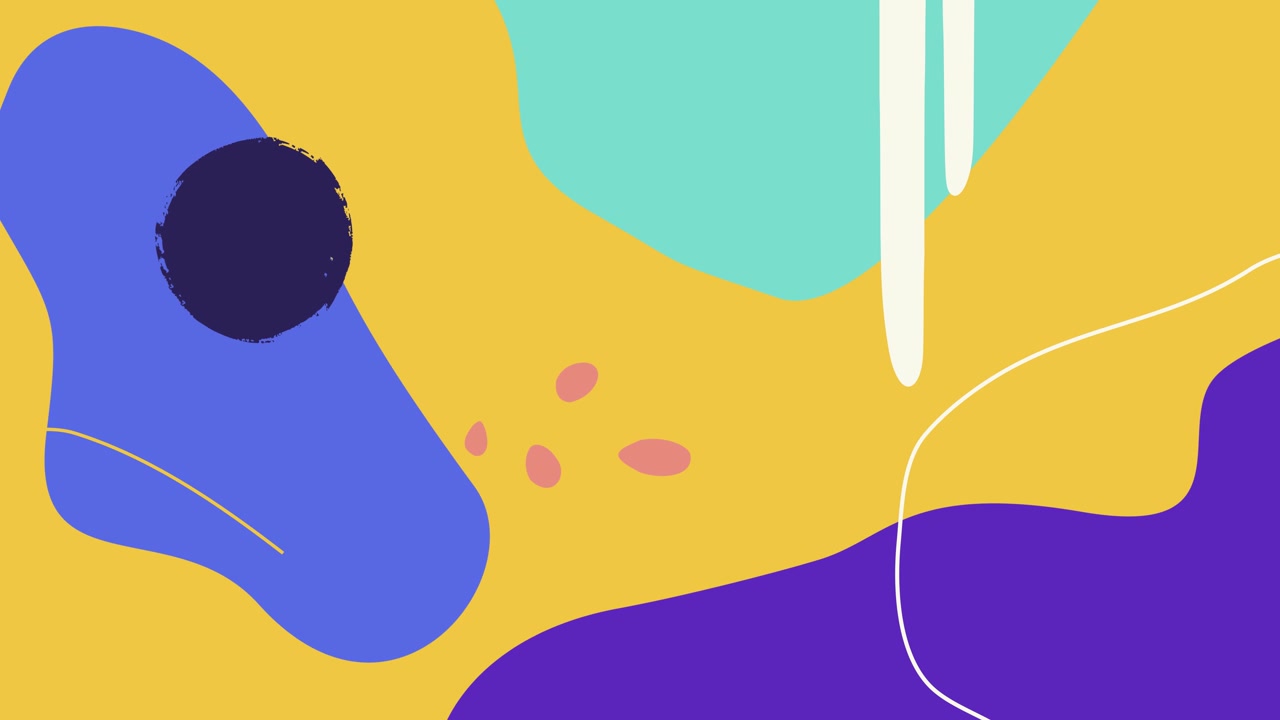 Dynamic Abstract Background with Colorful Organic Shapes