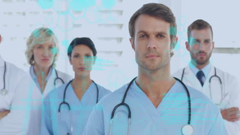 animación de diversos médicos sobre el procesamiento de datos