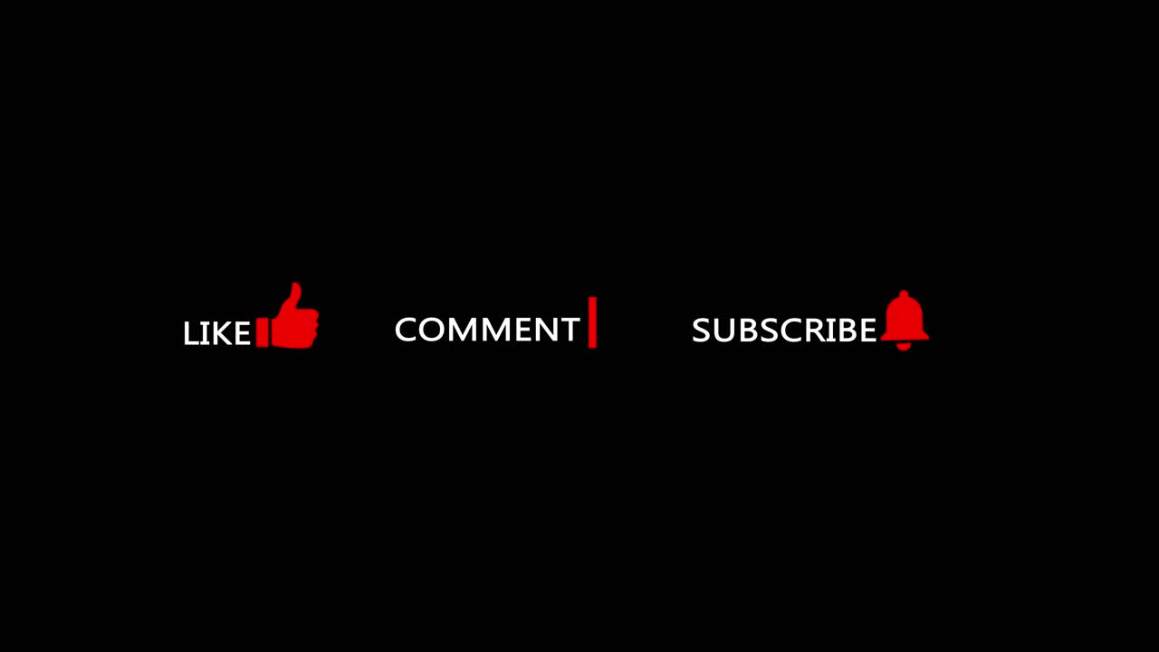 Subscription animation like subscribe and press the bell icon button subscribe transparent