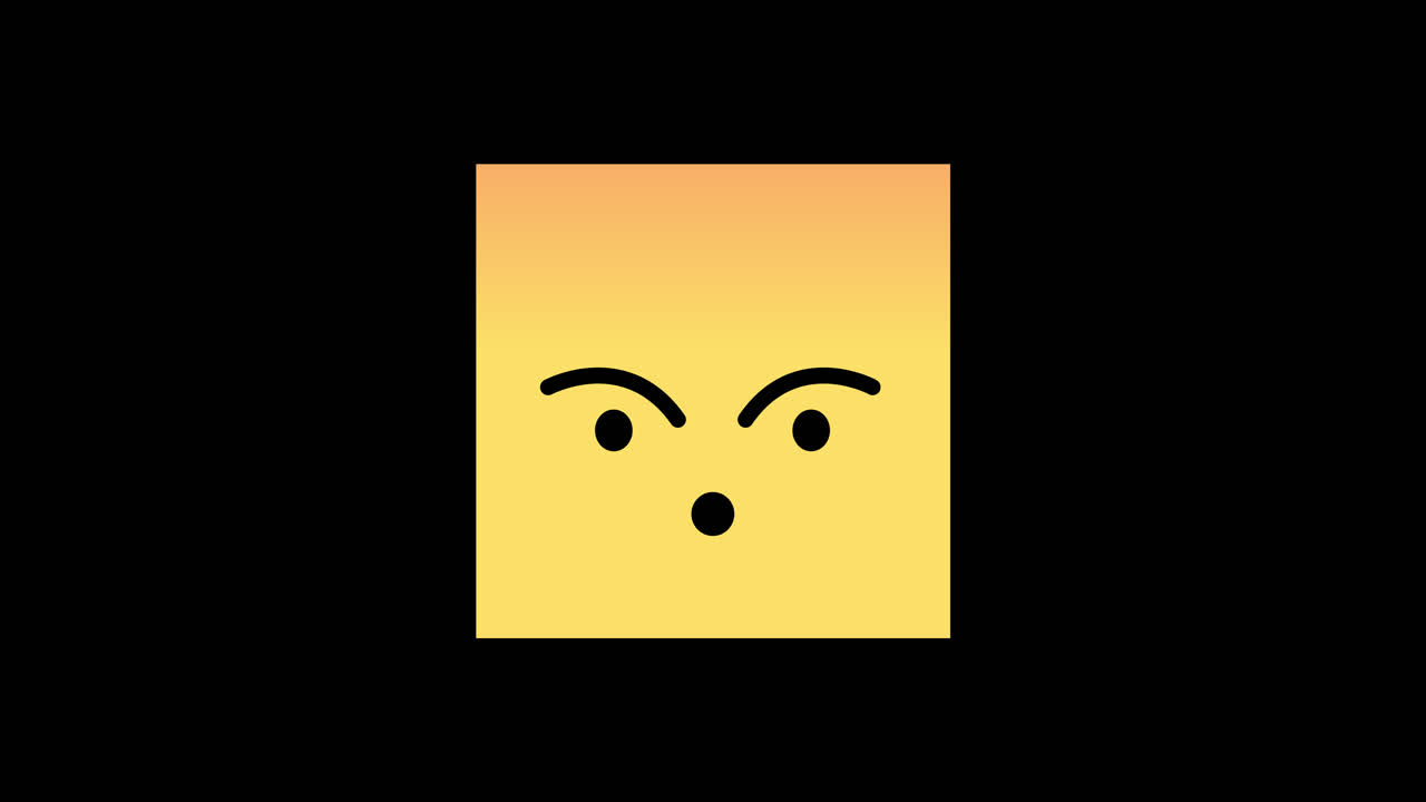 화가 난 얼굴 이모지 (angry gradient face emoji)