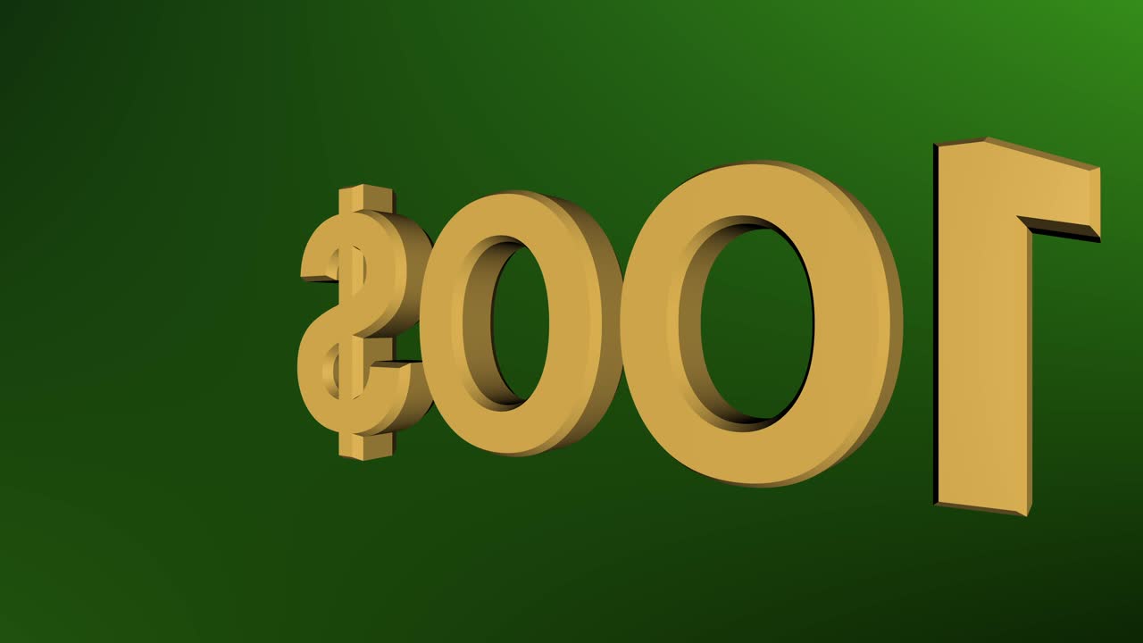 100 $ de ahorro en compras minoristas animación de compras