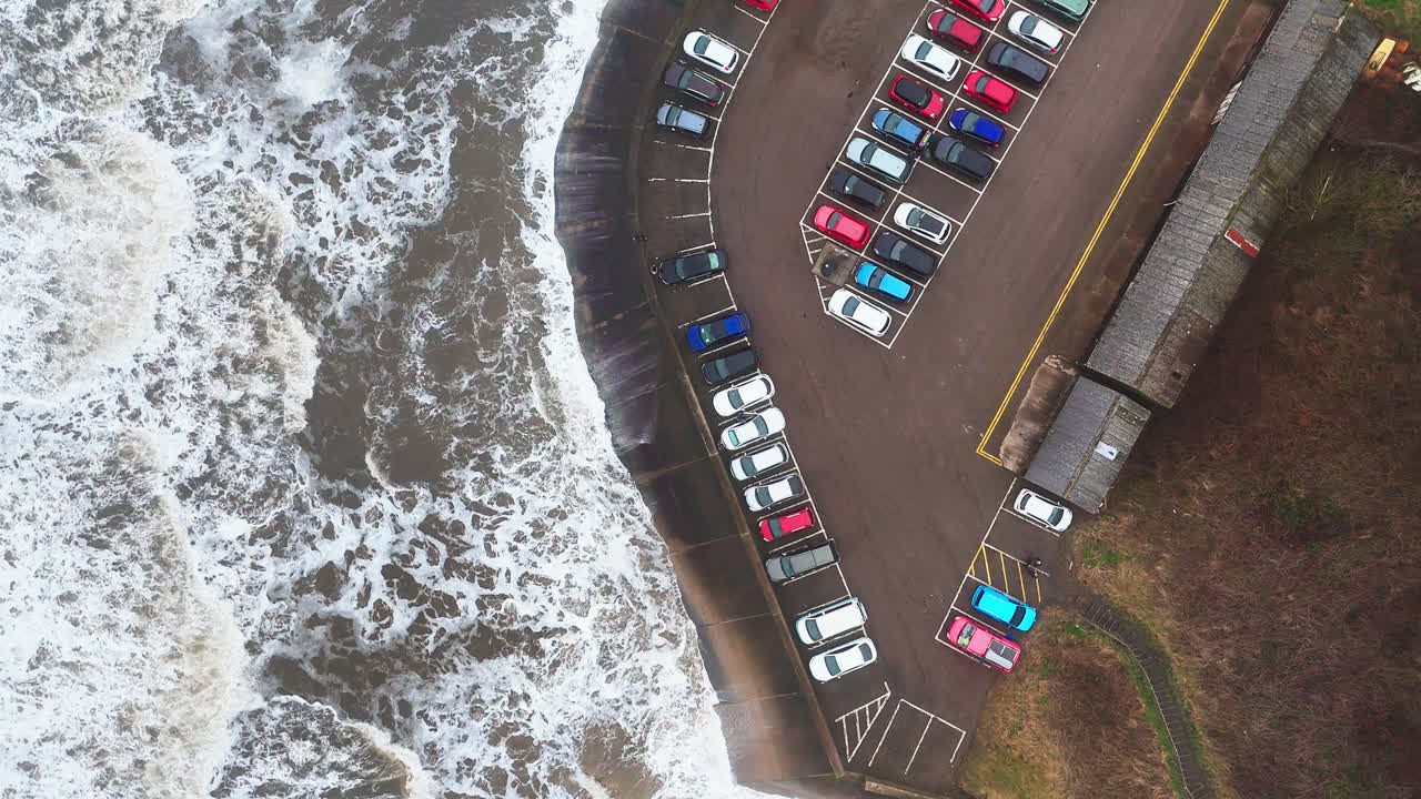 폭풍우의 겨울 장면