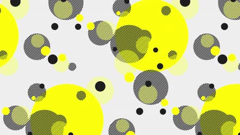 coloridos círculos geométricos abstractos patrones de animación 4k