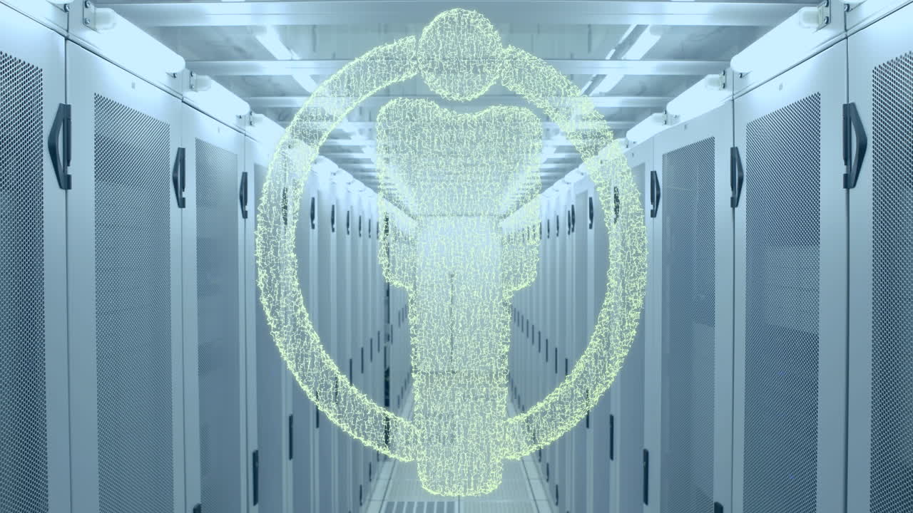 서버에서 인간 아이콘의 애니메이션