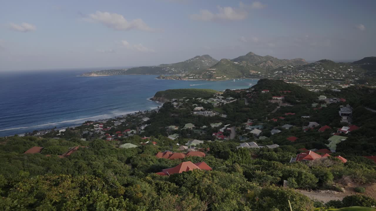 Vista dall'alto di St Barth