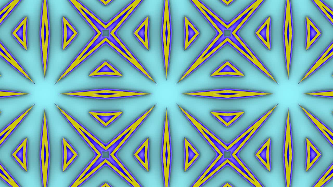 Geometric pattern psychedelic animation