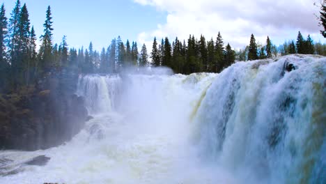 ristafallet waterfall in the western part of jamtland is listed as one of the most beautiful waterfalls in sweden.