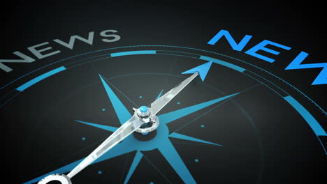 compass pointing to news