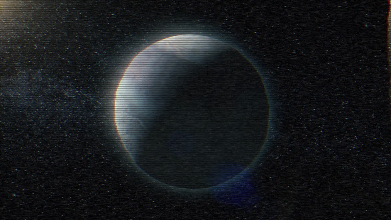 distorsión de la tierra en el espacio