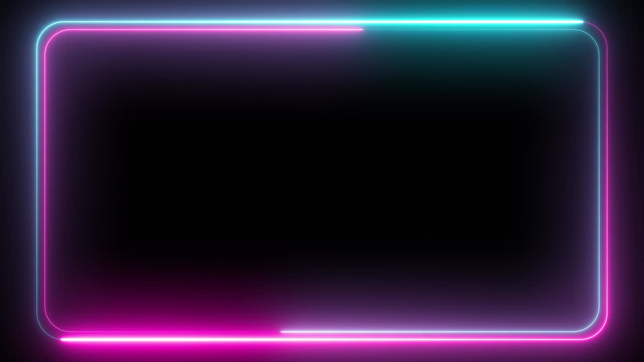 patrón sin costuras abstracto de líneas ultravioletas de neón brillantes, luz fluorescente moderna, caja de neón, patrón para tecnología de proyección de pantallas led, fondo de bucle 4k, espectro púrpura azul