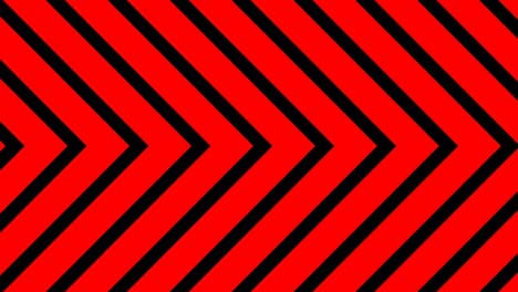 red and black visual background shaped arrow moving sideways