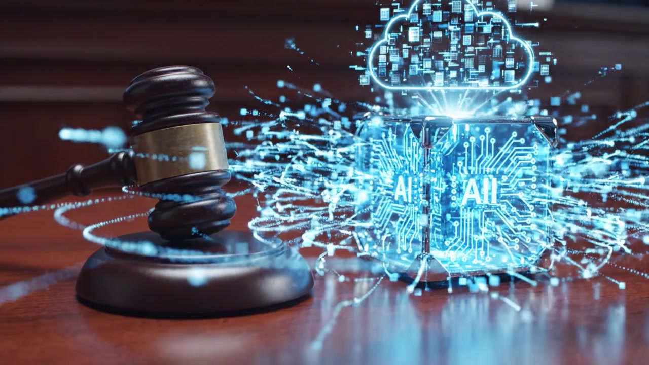The Intersection of Justice and Technology: Exploring the Influence of Artificial Intelligence on Legal Practices through Symbolic Imagery of Justice and Innovation