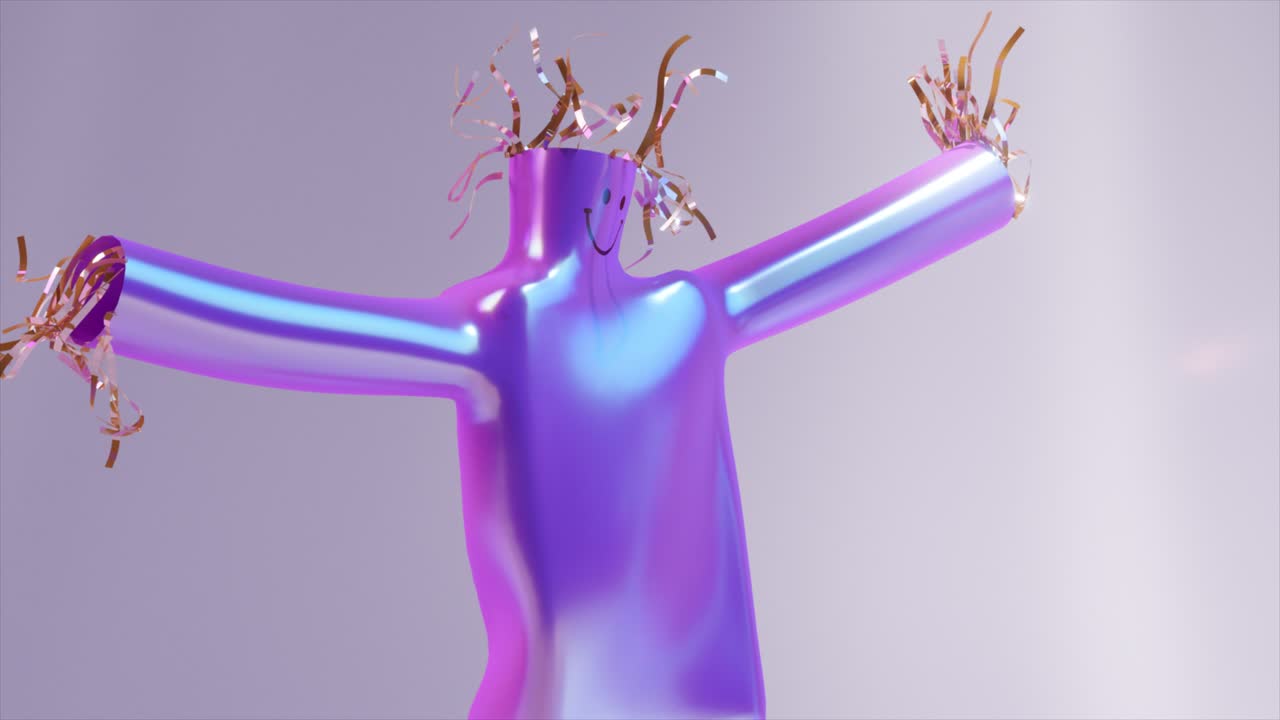 추상적인 iridescent scarecrow