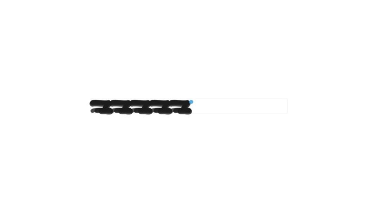 Digital Loading Progress Bar Filling Up