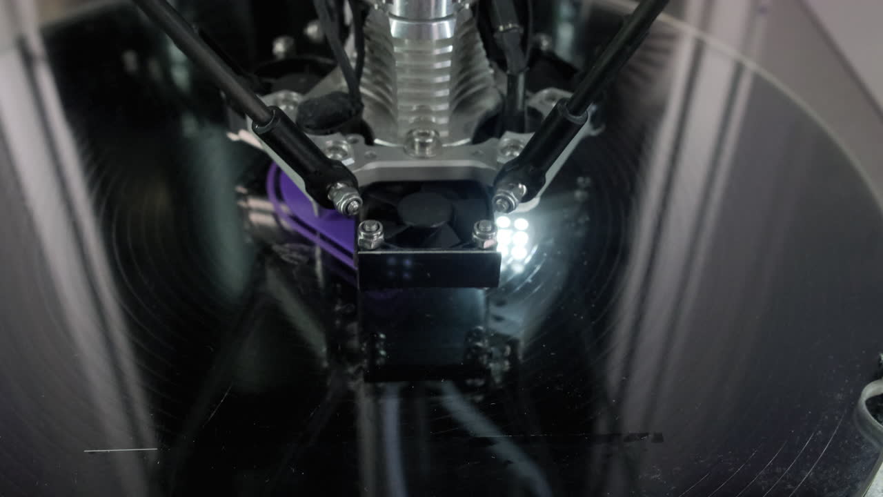 vista de cerca de una impresora 3d