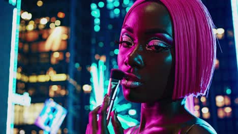urban night makeup session