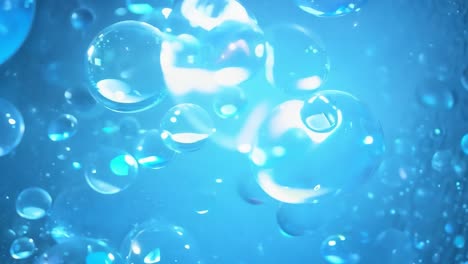 abstract background with blue bubbles