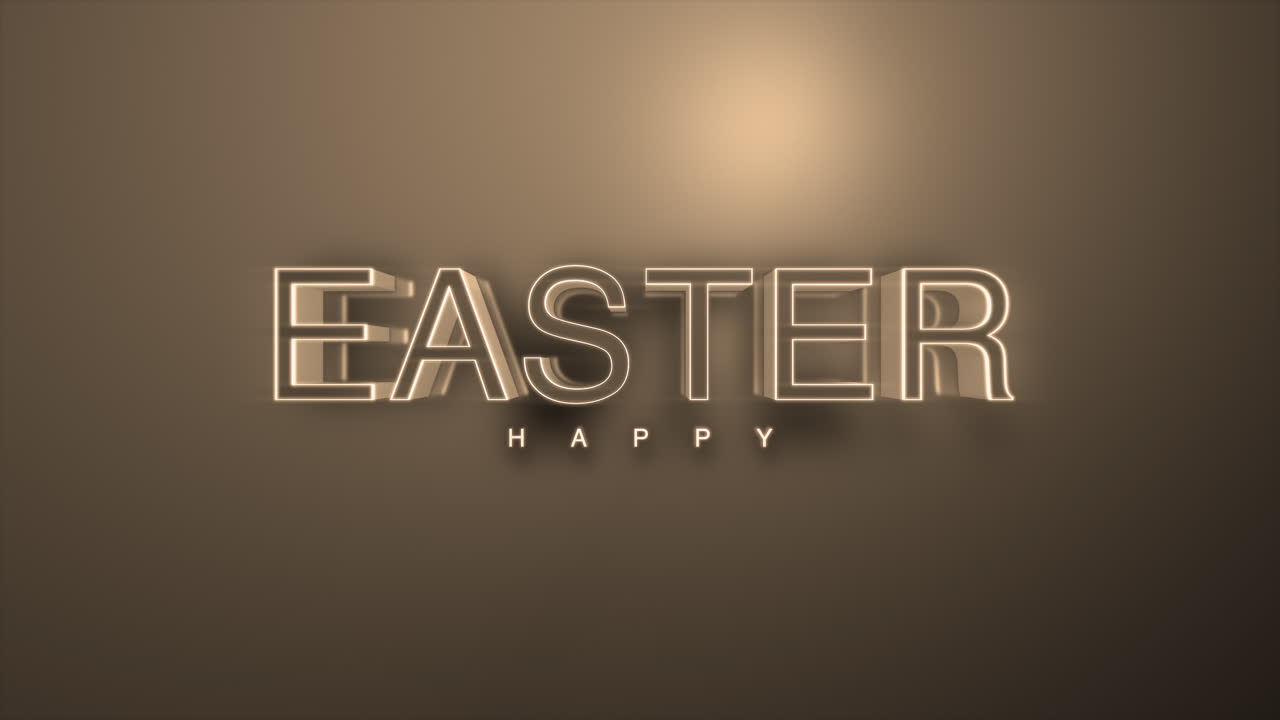 Festeggia la Pasqua con un'insegna al neon luminosa