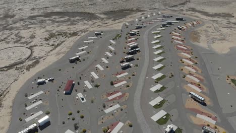 Desert-campground-near-Albuquerque,-New-Mexico