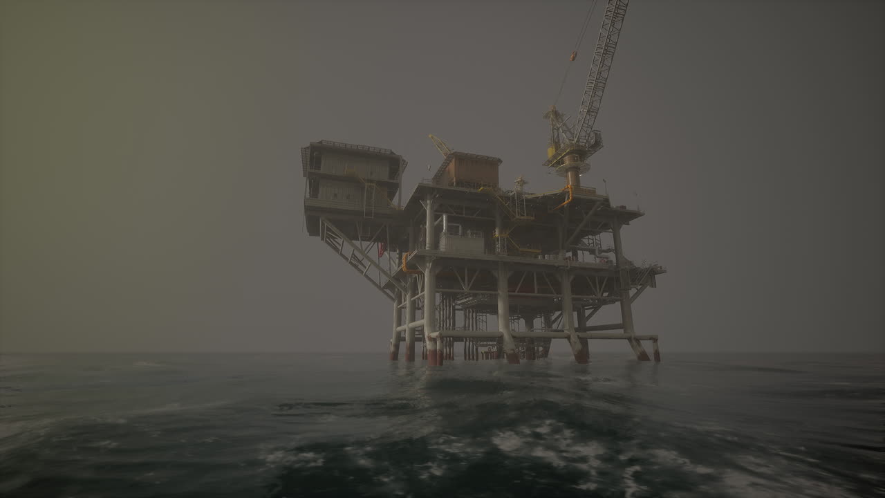 Oil Rig in the Ocean