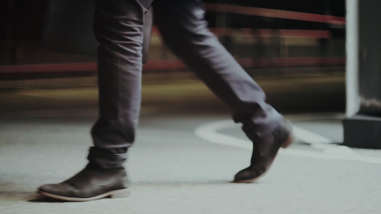 Businessman is walking on multi-storey car park after his work - 3