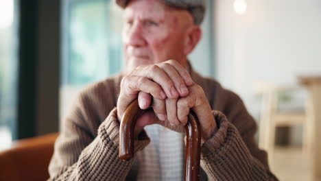 elderly man with a cane