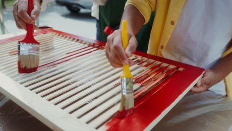 painting wooden shutters