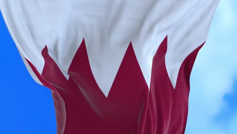 un bucle sin costuras de la bandera de bahréin.
