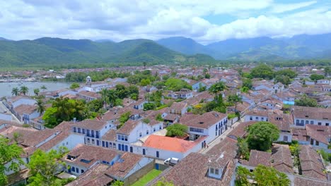 Paraty,-rio-de-Janeiro,-RJ,-Brazil,-panoramic-view,-drone-footage,-and-Mountain-Brazilian-culture,-beautiful-scene