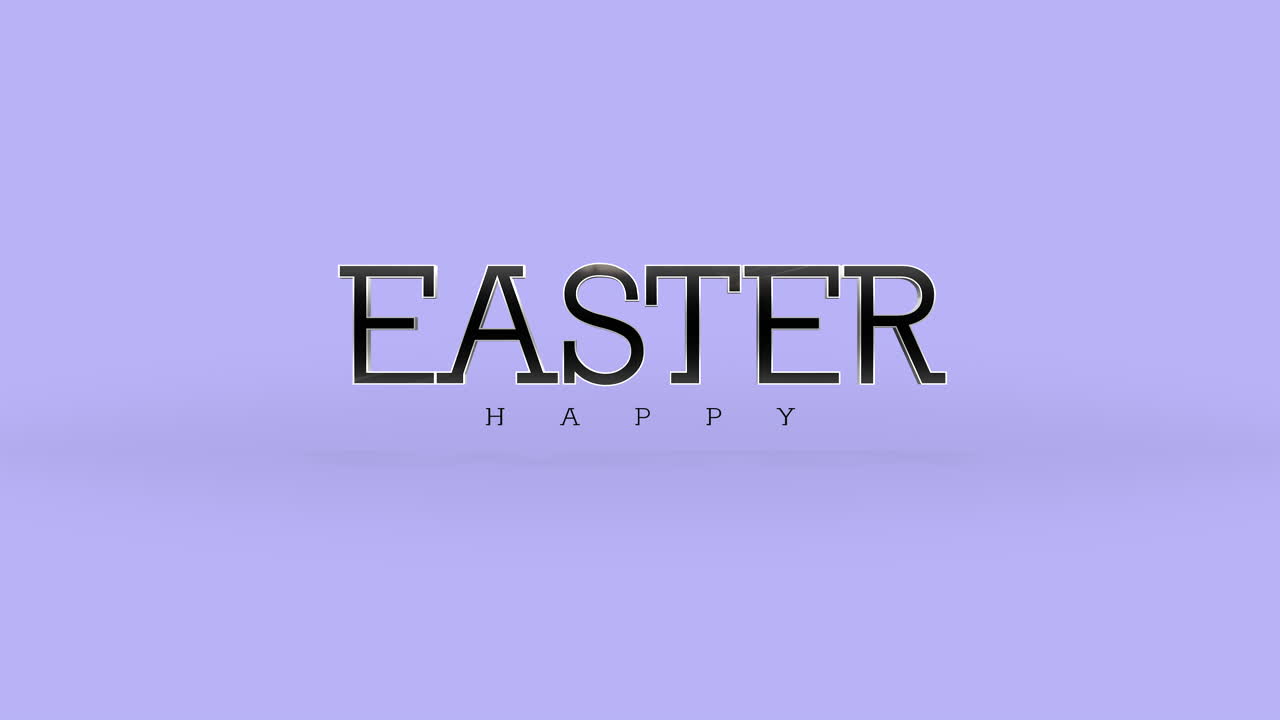 Eleganza e moda scritta Buona Pasqua su sfumatura viola