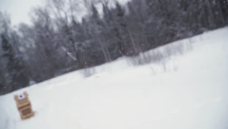 campo de tiro de invierno