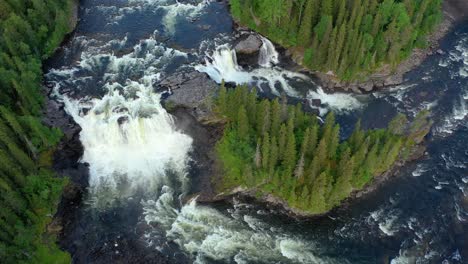 ristafallet waterfall in the western part of jamtland is listed as one of the most beautiful waterfalls in sweden.