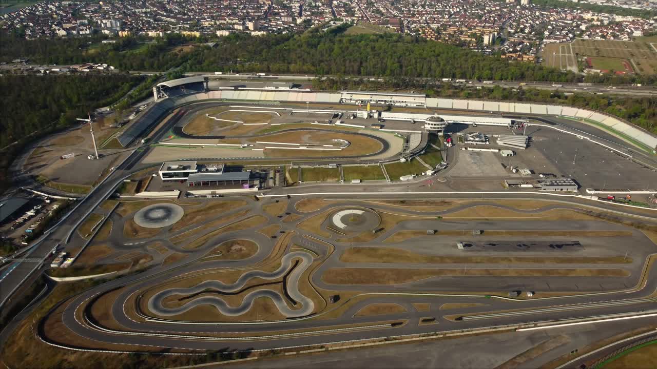 Aerial View of a Racetrack