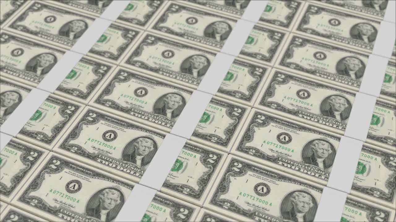 2 달러 지폐 의 인쇄