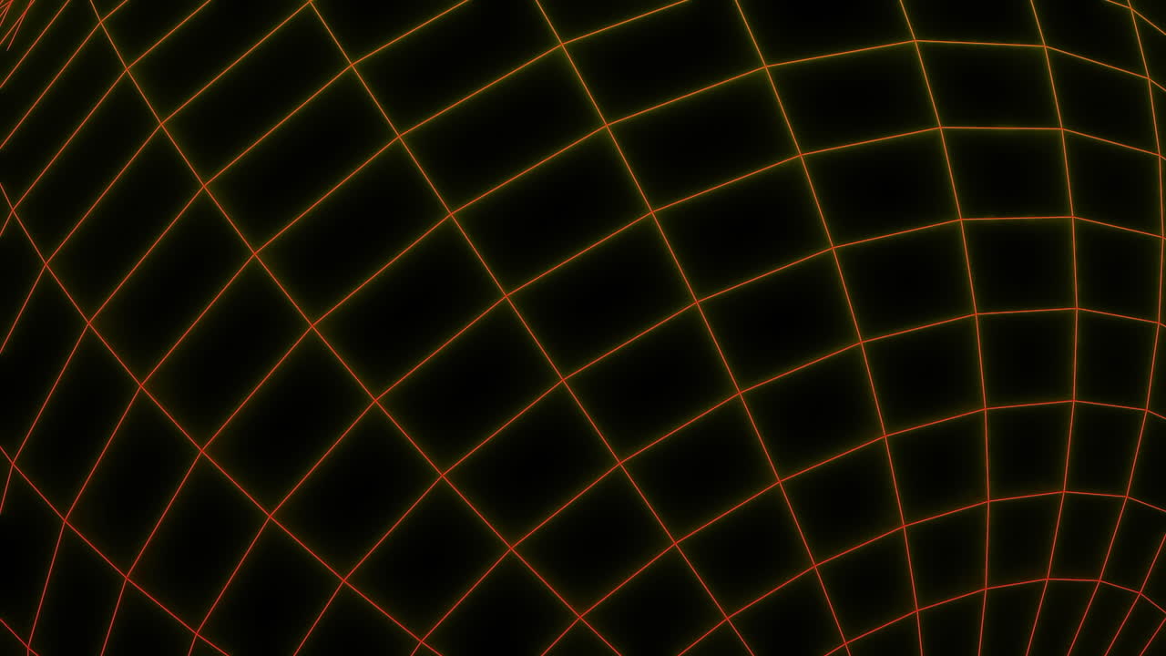 Retro Glowing Wireframe Sphere