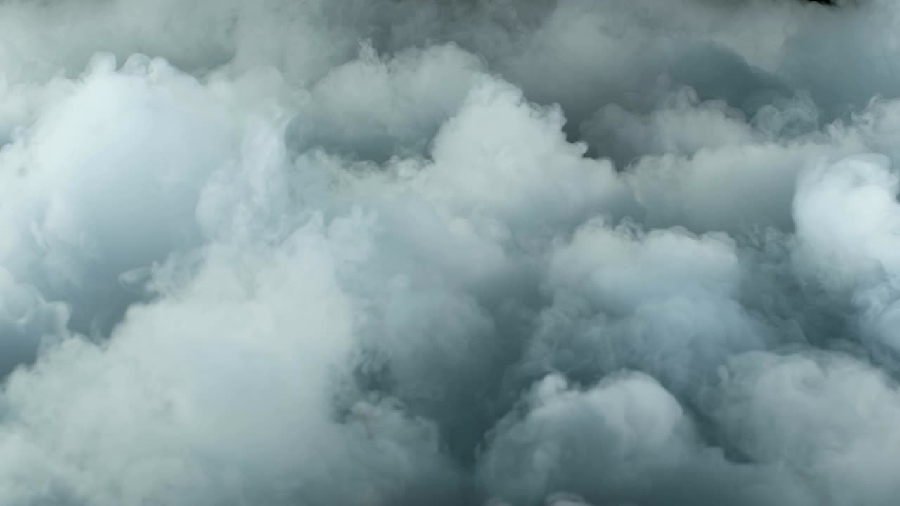 nubes de humo de hielo seco realista