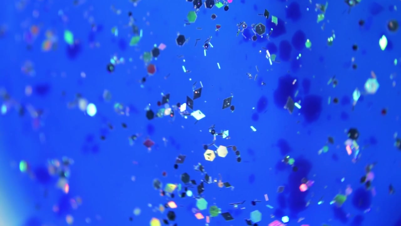 Sfondo astratto di luccichio blu