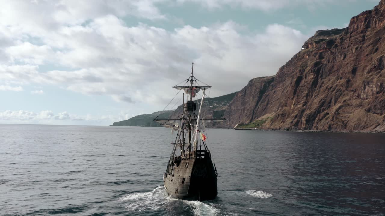 Santa Maria de Colombo sail ship in Madeira Portugal