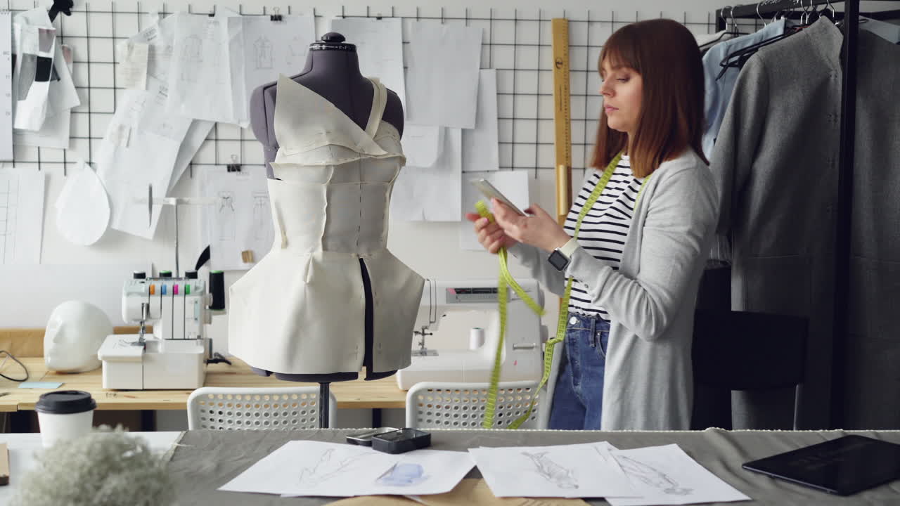 diseñador de moda en el trabajo