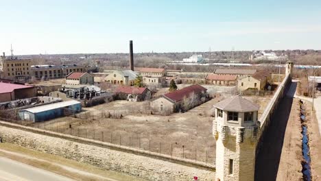 antena de la prisión o cárcel de joliet abandonada y abandonada un sitio histórico desde su construcción en la década de 1880 2