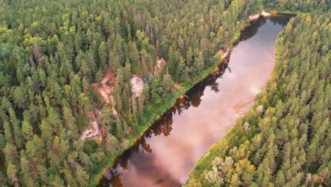 latvian river gauja near sietiņieza