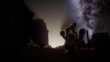 La-Vía-Láctea-Sobre-El-Desierto-De-Utah,-Estados-Unidos