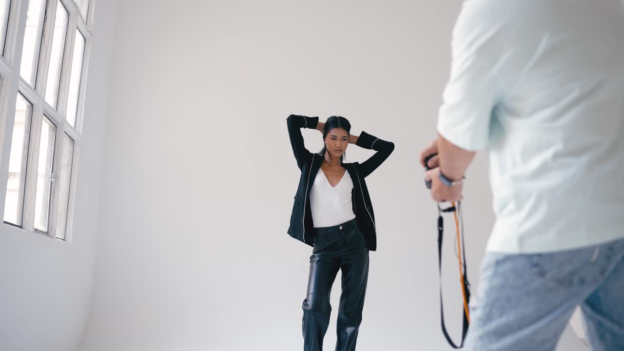 스튜디오 에서 패션 사진 촬영