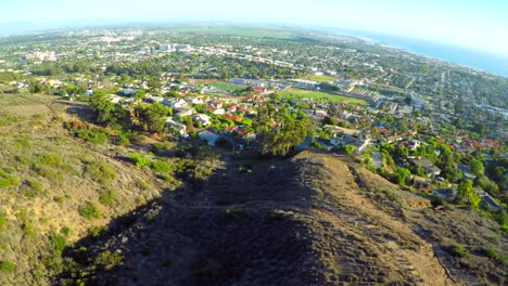 an aerial shot over the california coastal city of ventura 1