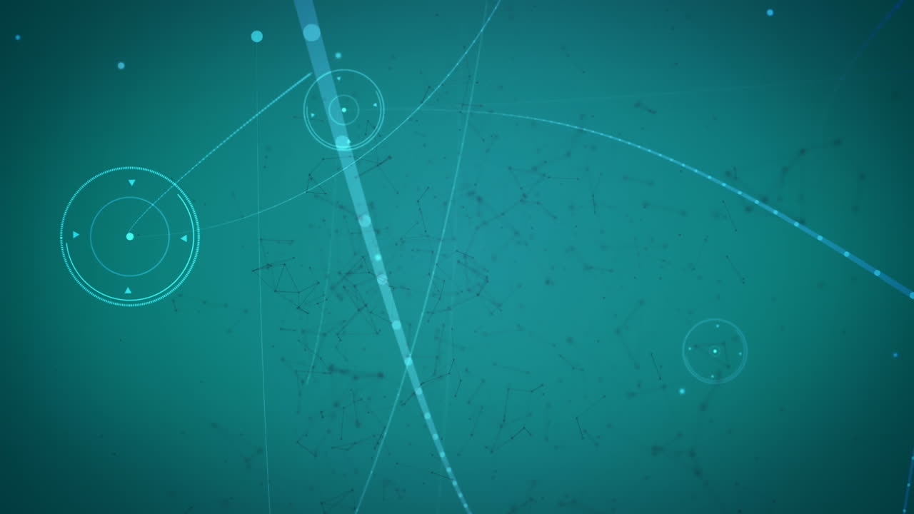 animación de la red de conexiones con procesamiento de datos