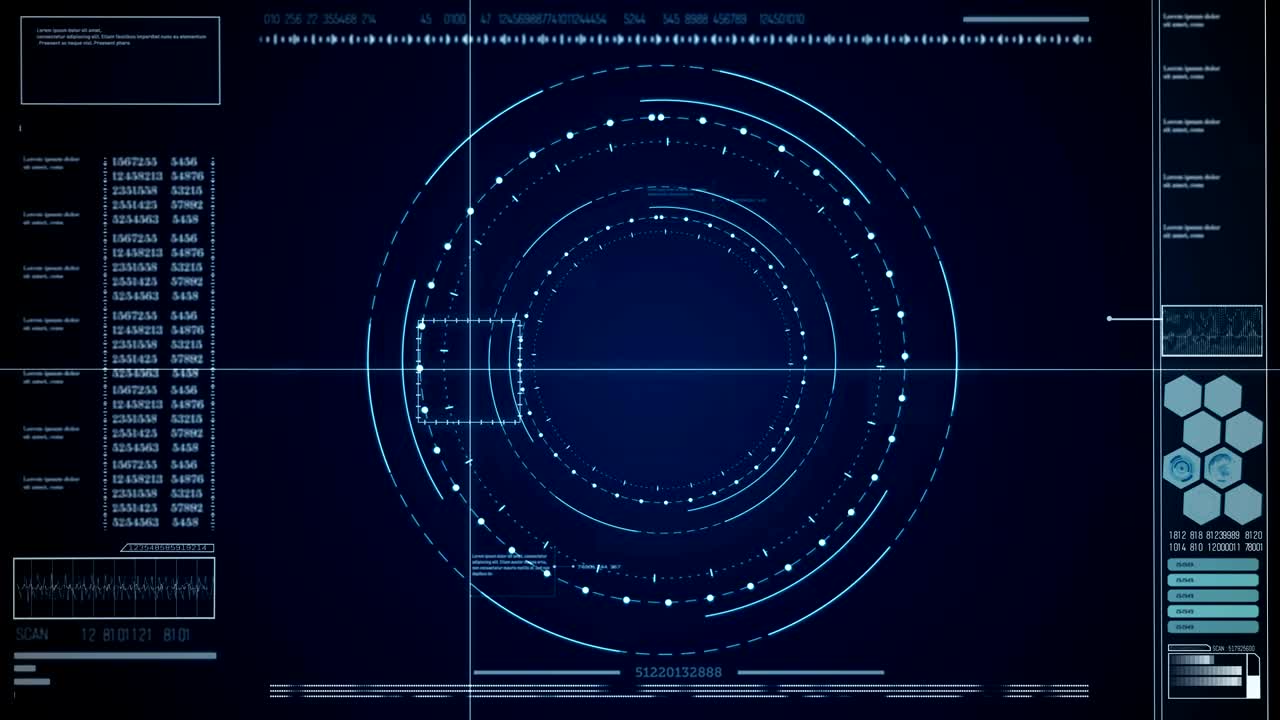 Digital abstract background with information motion graphics