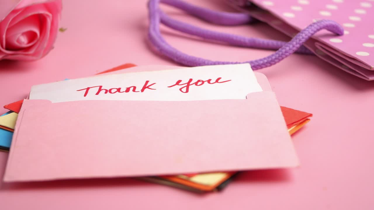 Thank You Card and Gift Bag