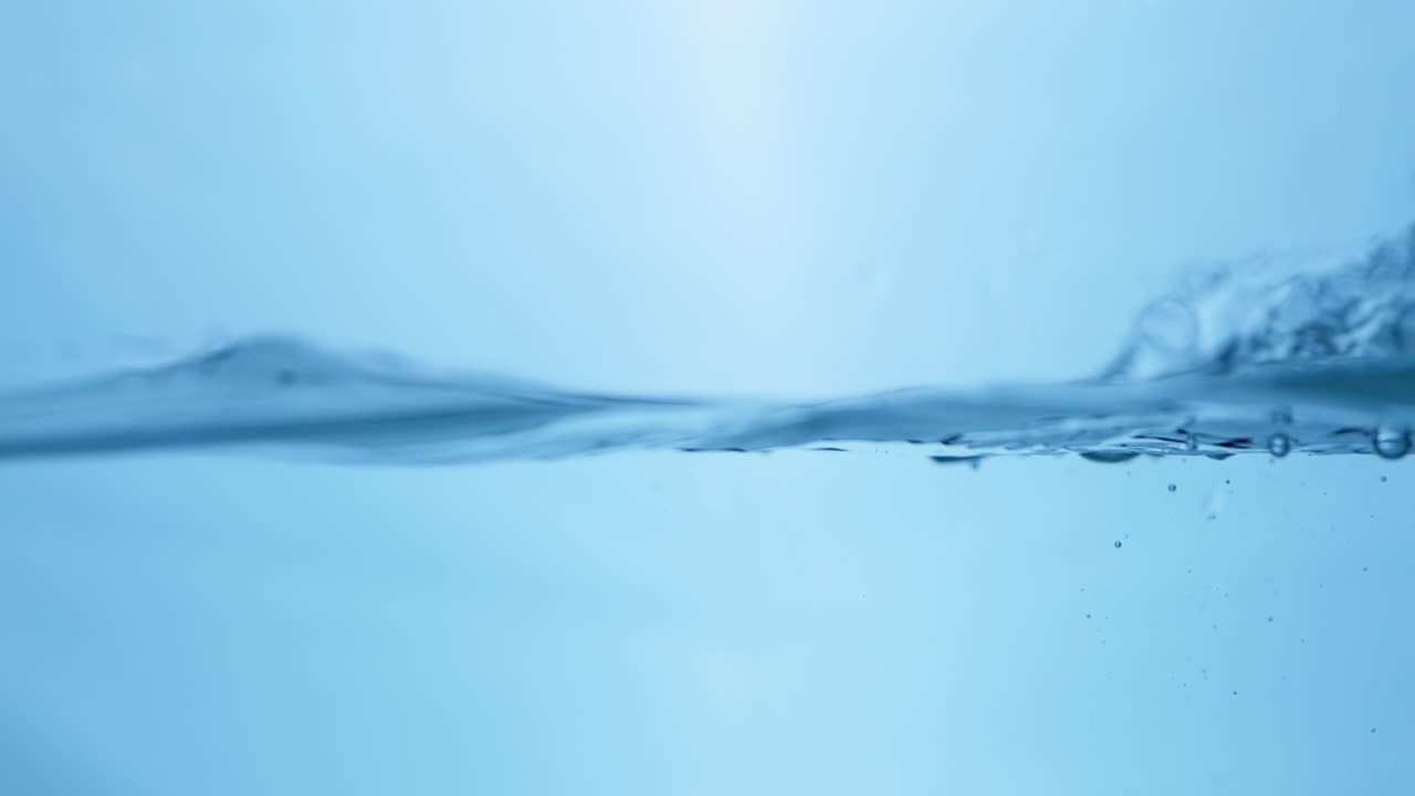 상쾌한 파란 파도