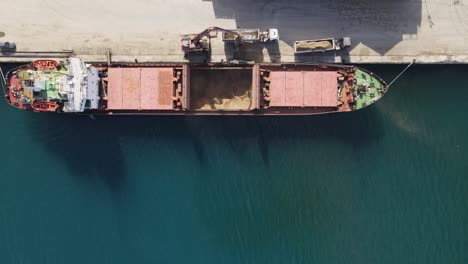 transport ship top view